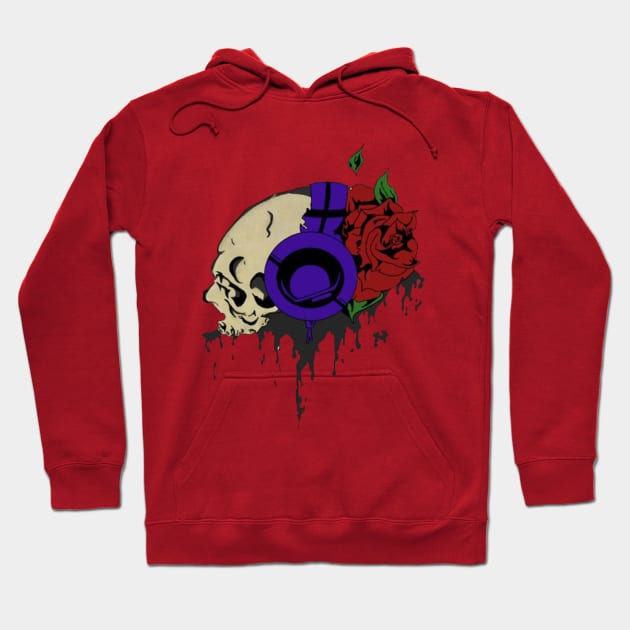 Skull and Rose Hoodie by Antiseptiko